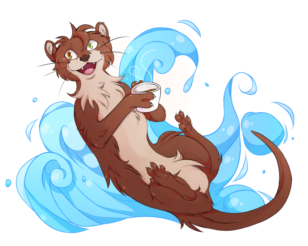 Kawa, la loutre mascotte de Midori ASBL